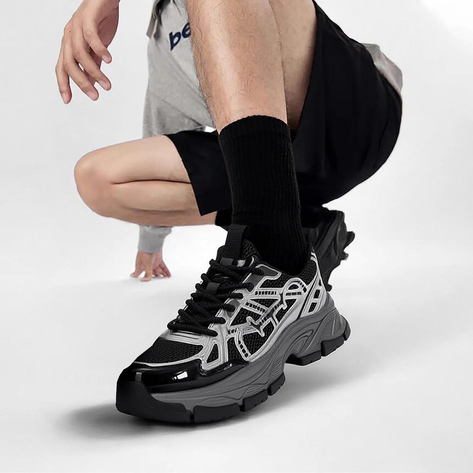 Chaussures décontractées pour hommes été nouvelles chaussures vulcanisées d'extérieur en maille resp