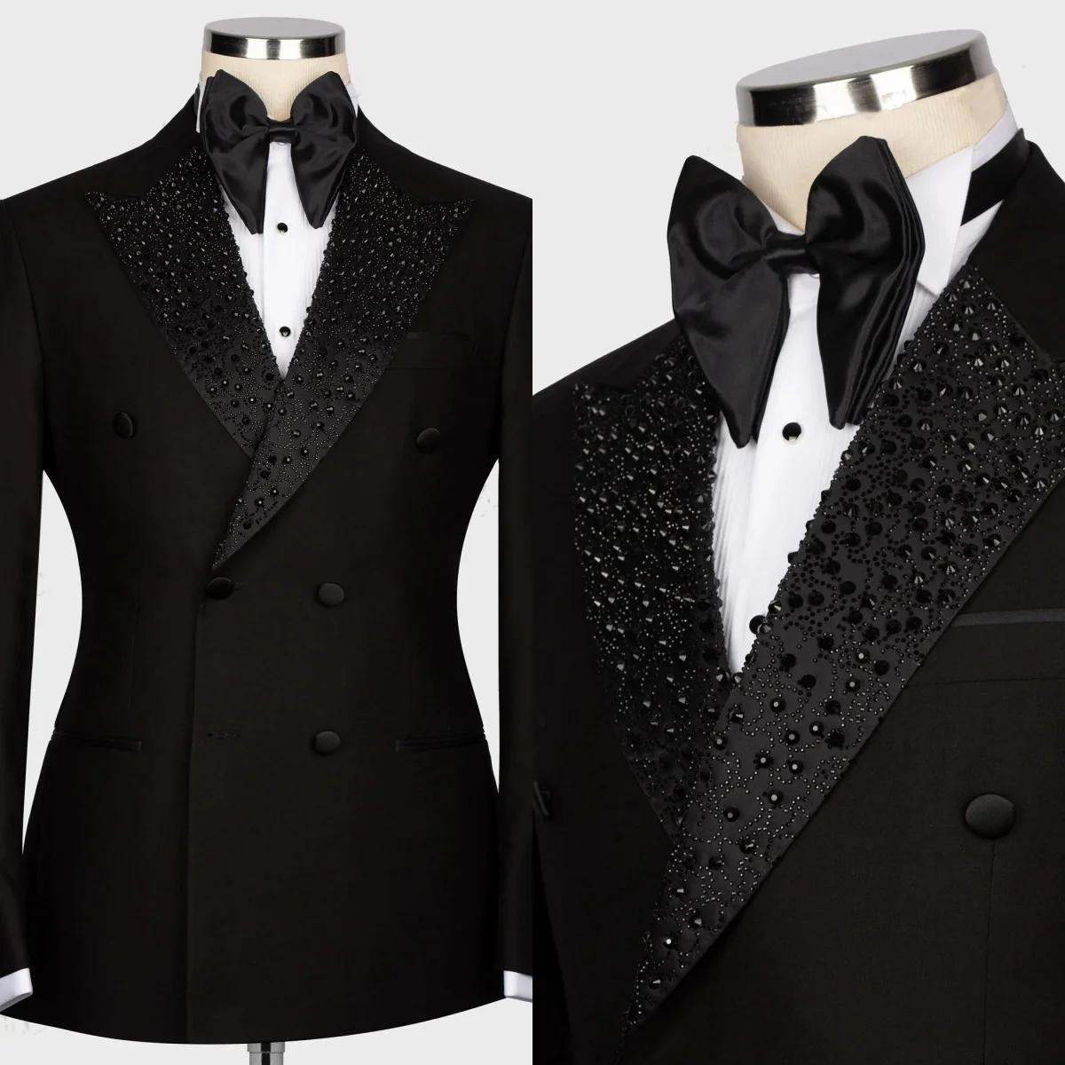 Costumes modernes pour hommes, sur mesure, revers à pointe, ensemble 2 pièces, Blazer de mariage à D
