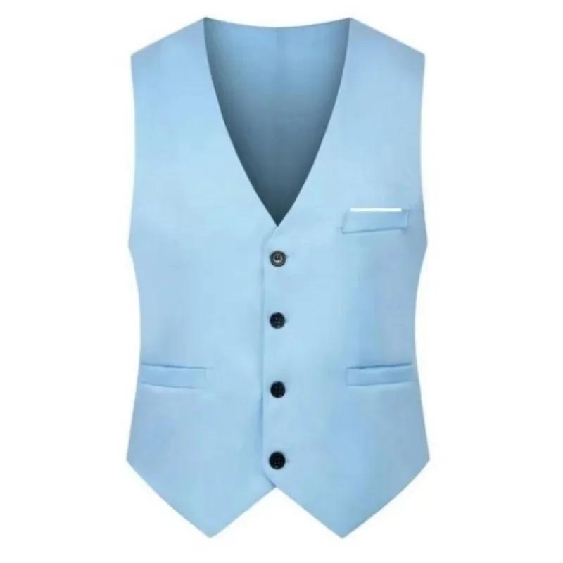 Costume d'affaires décontracté pour hommes, ensemble gilet, vêtements de cérémonie de mariage, costu