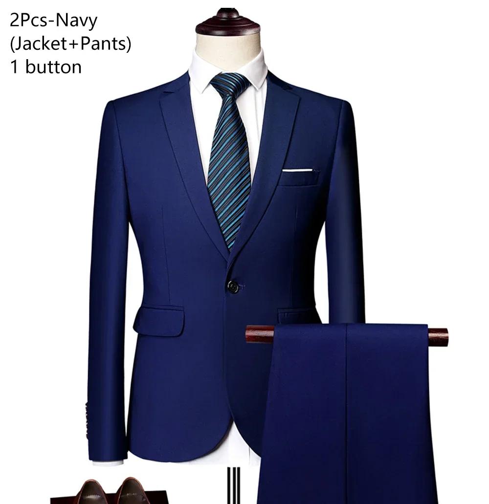 Costumes de mariage élégants pour hommes, ensemble de blazers de luxe, pantalons en émail formels, v