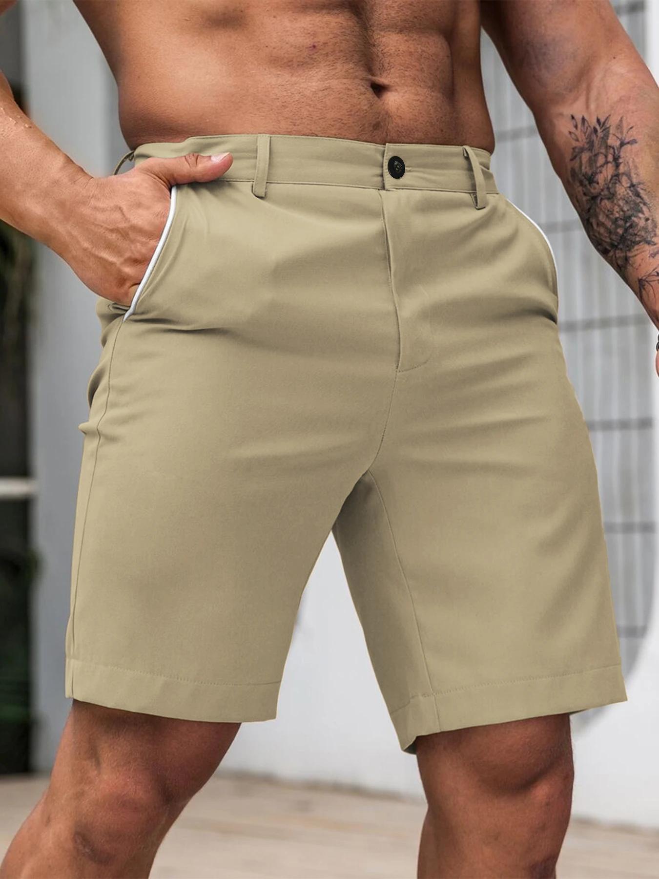 Costume de Style britannique pour hommes, vêtements de travail, short d'été, jambe droite décontract