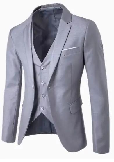 Ensemble de costume de mariage décontracté pour hommes, printemps-automne, affaires, marié formel, b