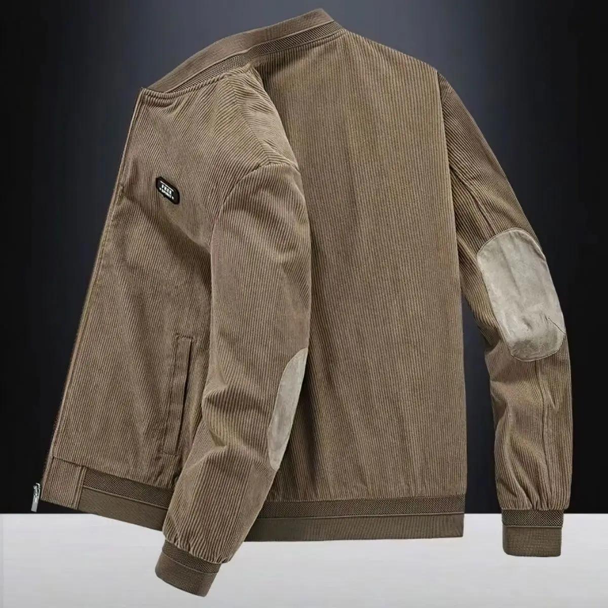 Veste d'hiver en velours côtelé pour hommes, nouveau Style, vêtements de travail, haut ample, col de