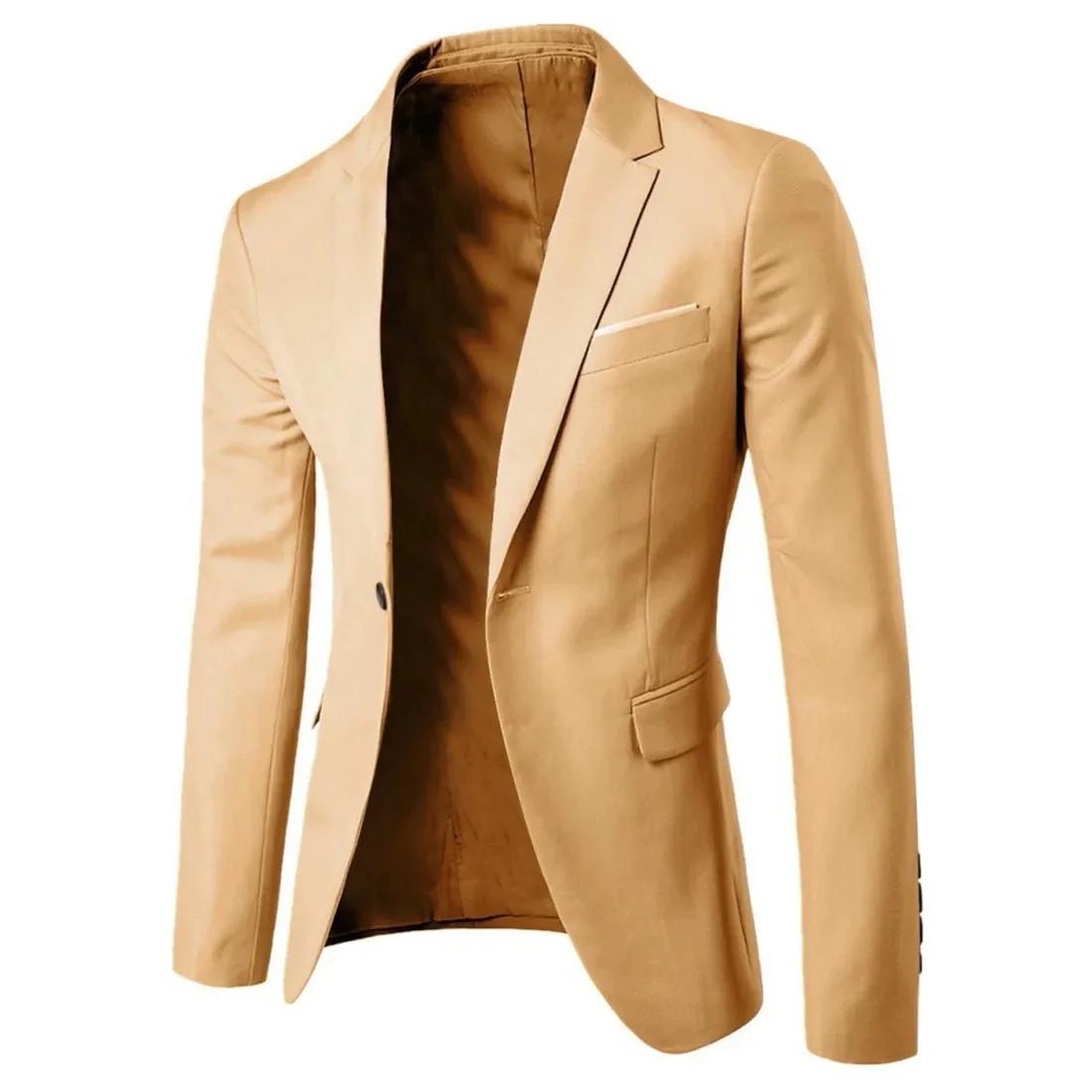 Veste de costume de mariage pour hommes, coupe cintrée, à la mode, Business, décontracté, haut profe
