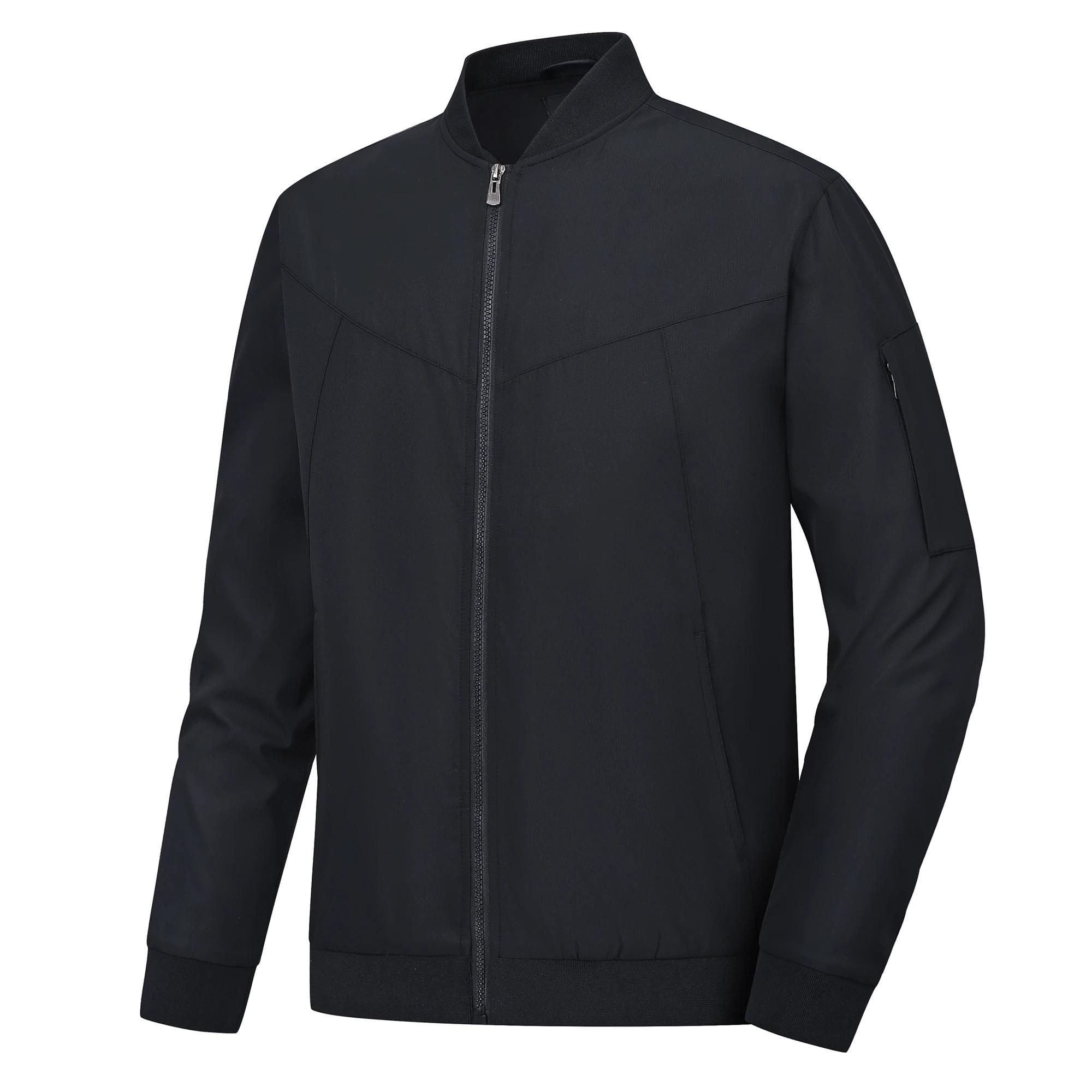 Veste coupe-vent légère pour homme, veste de baseball décontractée et élégante avec poche intérieure