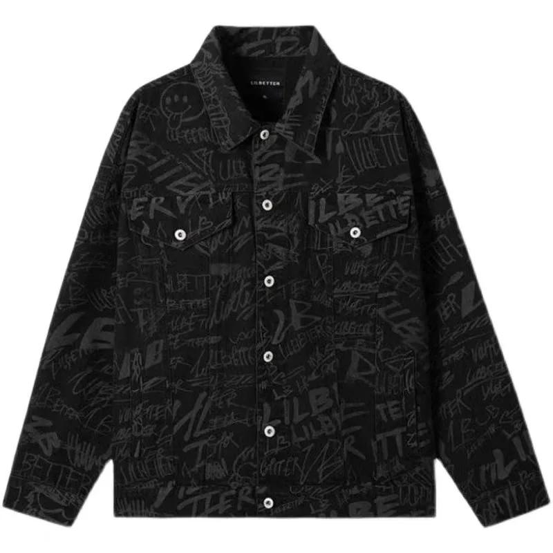 Veste en jean pour hommes, Vintage, Style américain en détresse, coupe cintrée, vêtements de travail