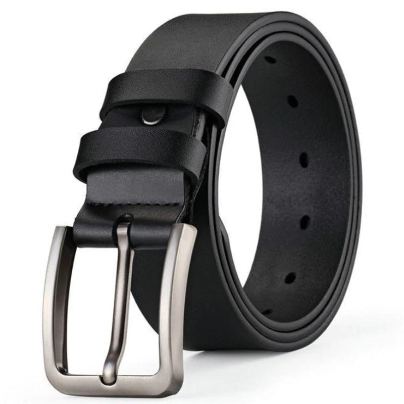 Ceintures à boucle ardillon carrée en alliage pour hommes, nouvelle collection d'affaires et de lois