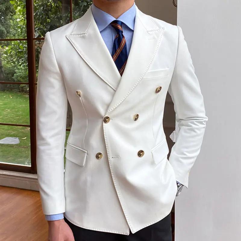 Costumes de mariage pour hommes, blazer pour marié d'affaires, veste de smoking, costume formel, zon