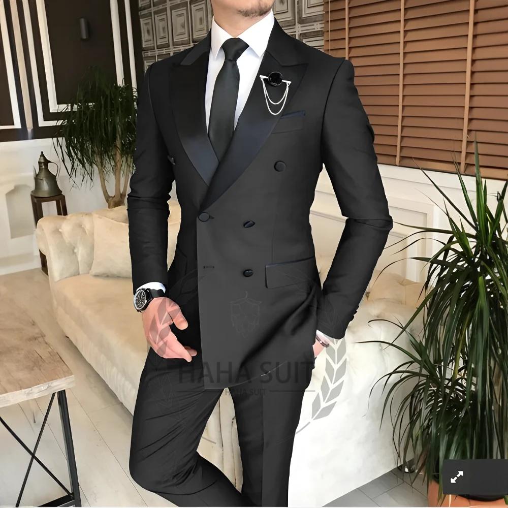 Costume pour hommes sur mesure 2 pièces vêtements mode hommes mariage marié costumes meilleur homme 