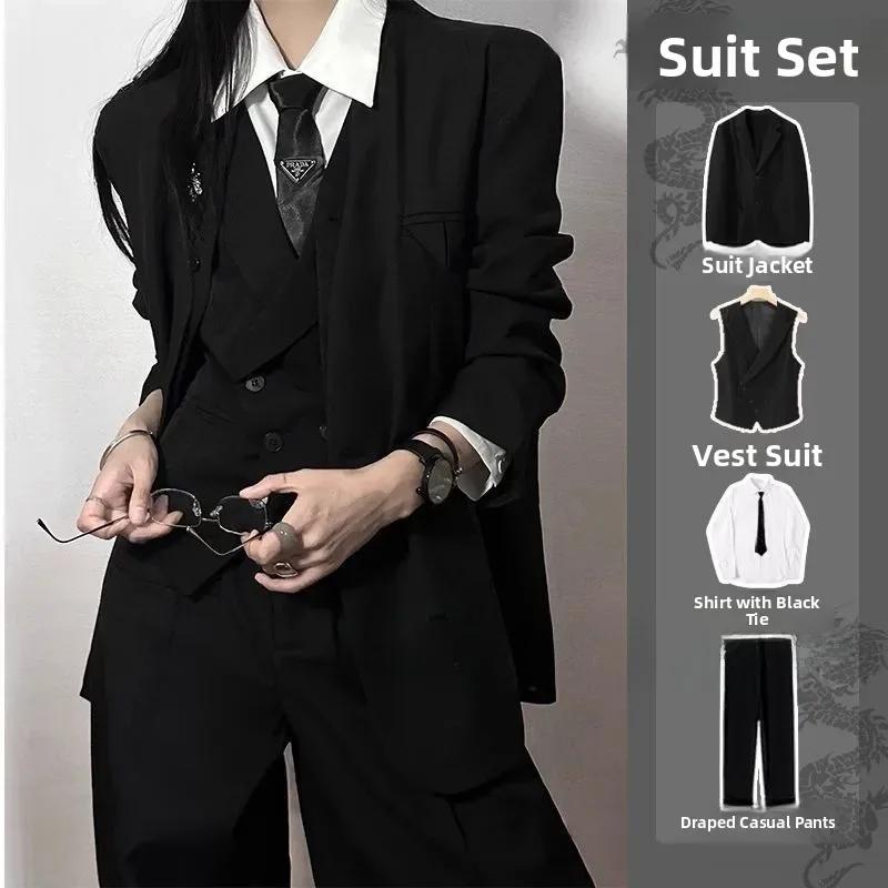 Bla costume ensemble hommes coupe ajustée printemps automne haute Sensation cérémonie Jaet gilet neu