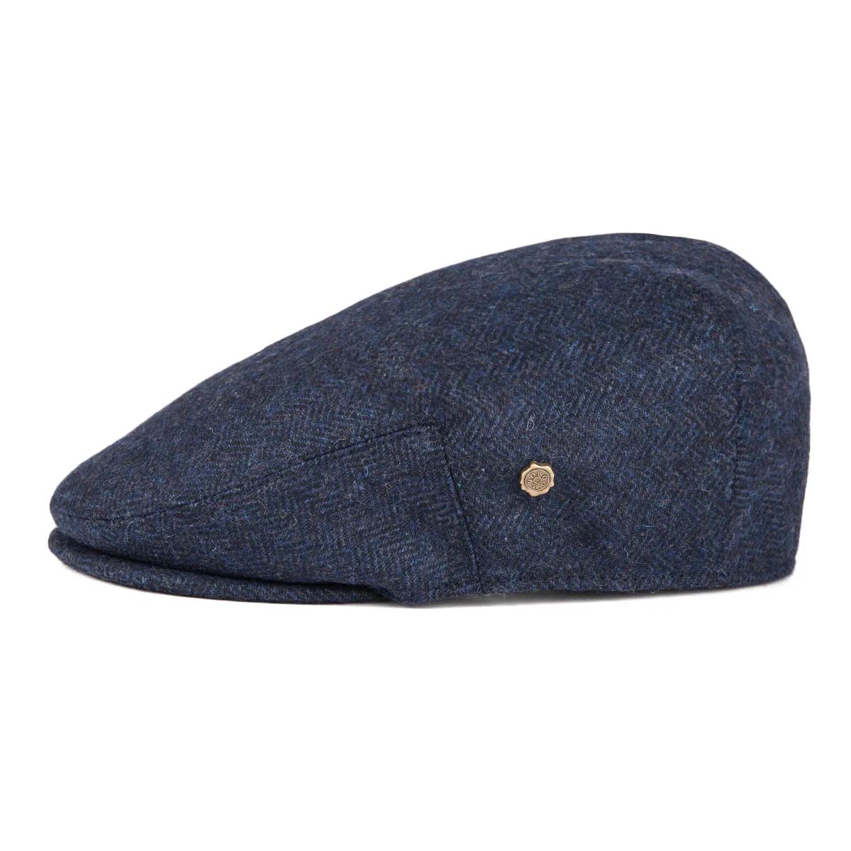 VOBOOM laine Tweed chevrons casquette irlandaise pour hommes femmes béret Cabbie pilote chapeau Golf