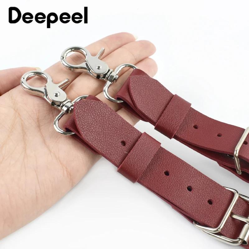 Deepeel – bretelles en cuir pour hommes, 2.5cm de large, 2 crochets à Clip, sangle réglable, harnais