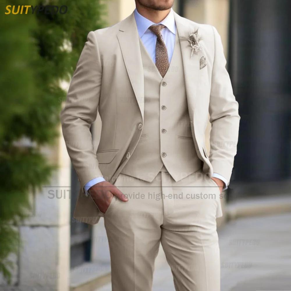Ensemble de costumes d'affaires pour Banquet formel pour hommes, tenues élégantes pour mariés, fête