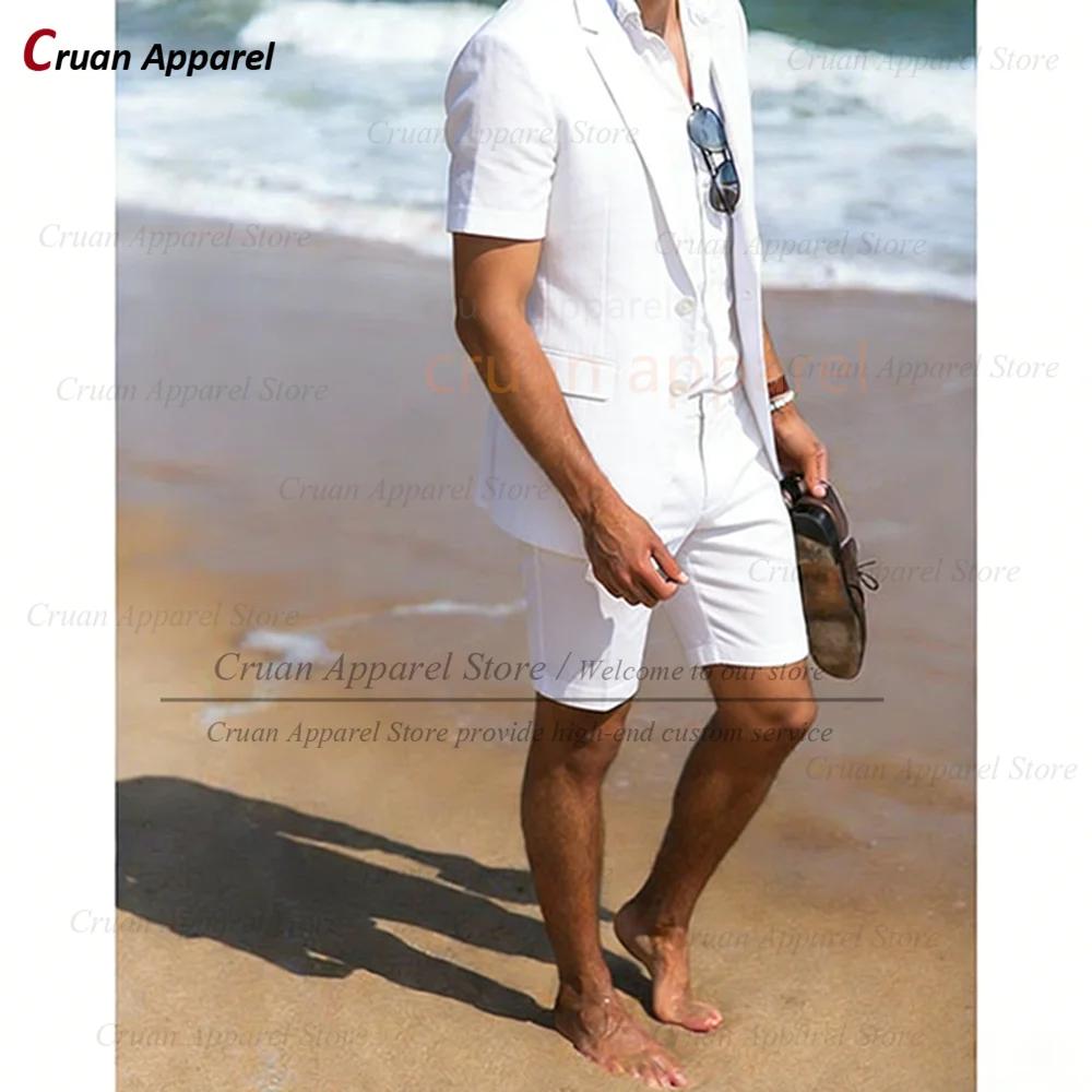 Ensembles de costumes violets pour hommes, pour mariage, banquet, garçons d'honneur, blazer et short