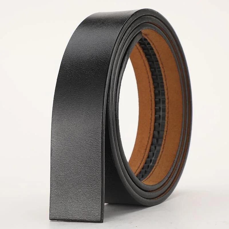 Nouveaux ceintures en cuir véritable pour hommes ceintures à boucle automatique hommes mode sans bou