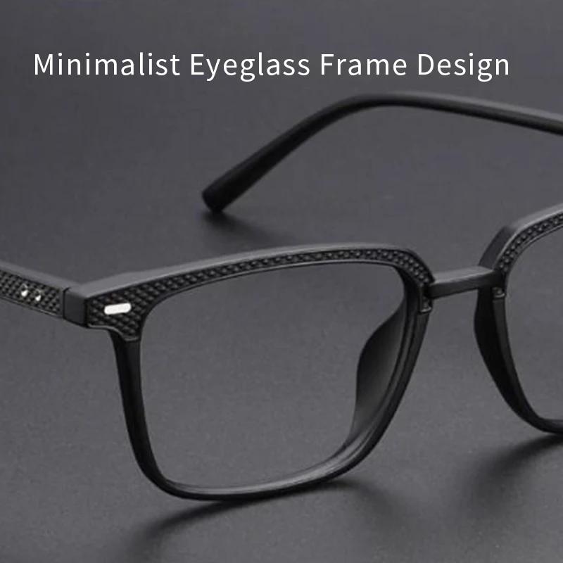MOMOJA hommes classique carré lunettes cadre rétro affaires cadre décoratif femmes luxe optique lune