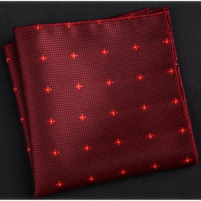 Mode hommes cou cravate mouchoir broderie costume