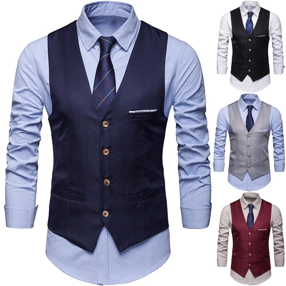 I-bijoux S-6XL hommes costume Gilet Homme