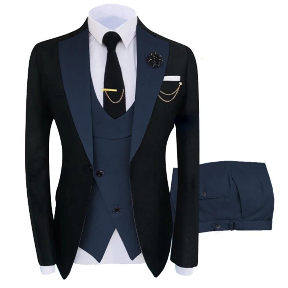 Nouveau Costume Homme vêtements populaires de luxe fête scène hommes