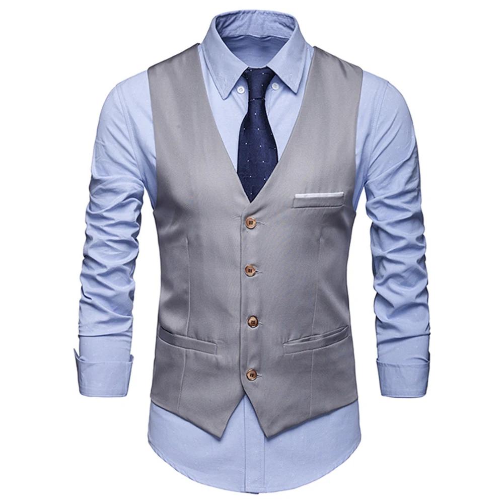 I-bijoux S-6XL hommes costume Gilet Homme