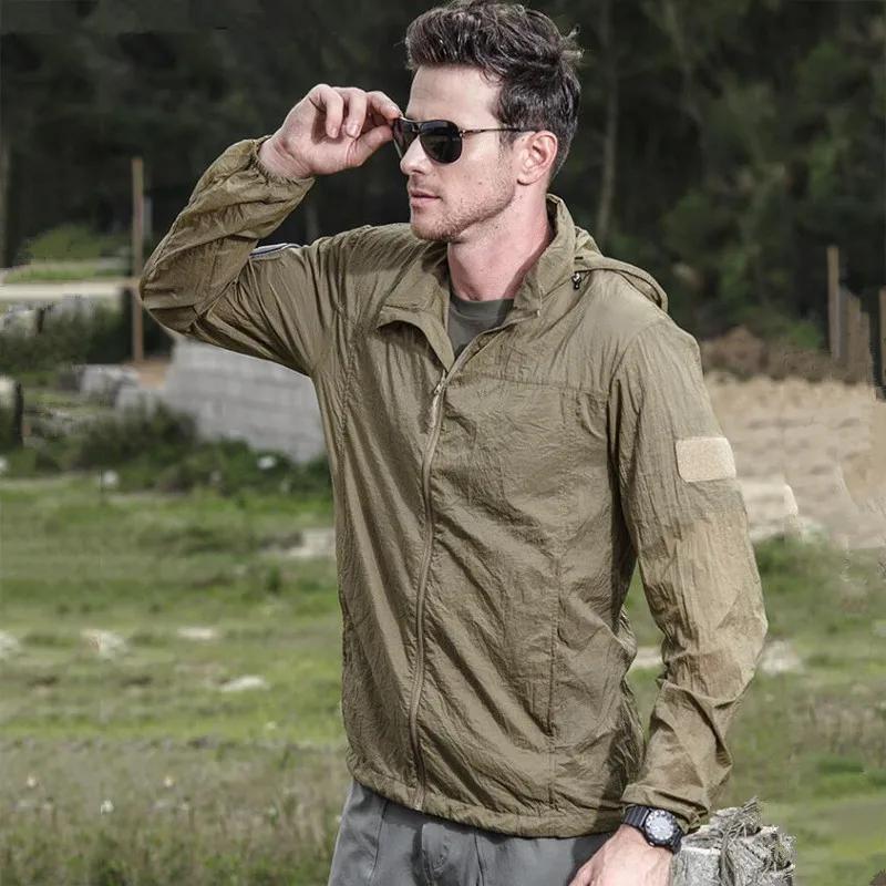 Veste d'Été Légère à Capuche pour Homme