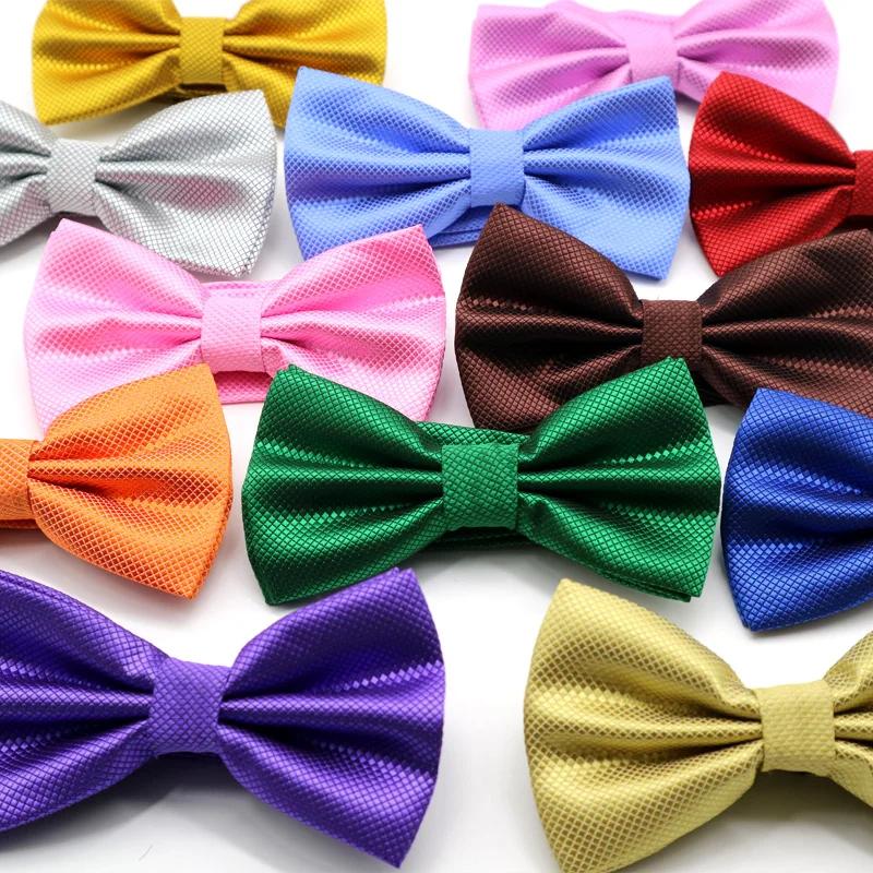 Noeud papillon en satin multicolore pour hommes