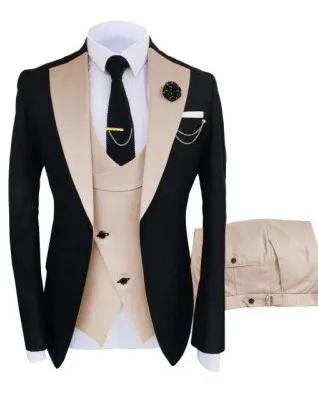 Nouveau Costume Homme vêtements populaires de luxe fête scène hommes