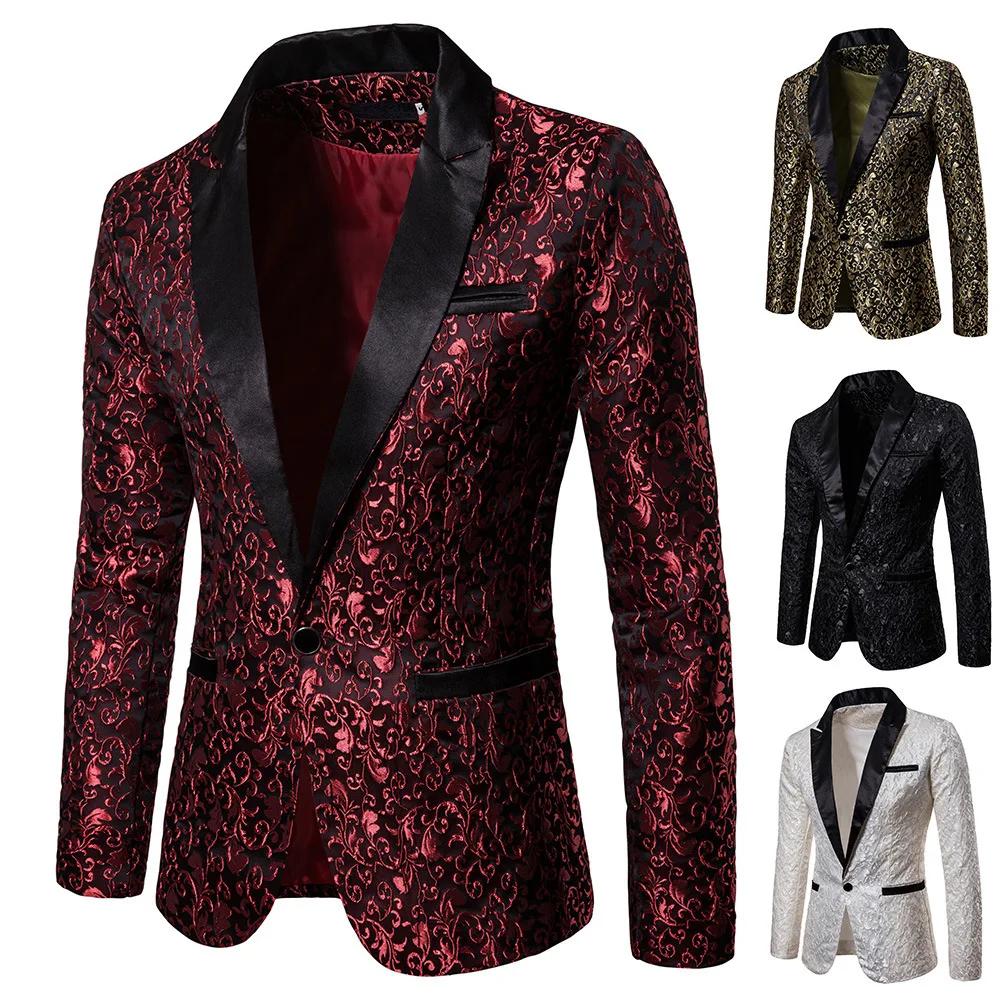 Blazer Homme – Veste de Costume à Col Rabattu