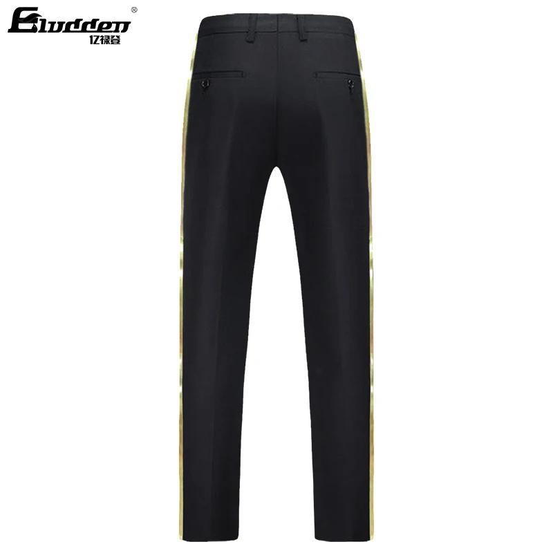 Pantalon de costume noir pour hommes