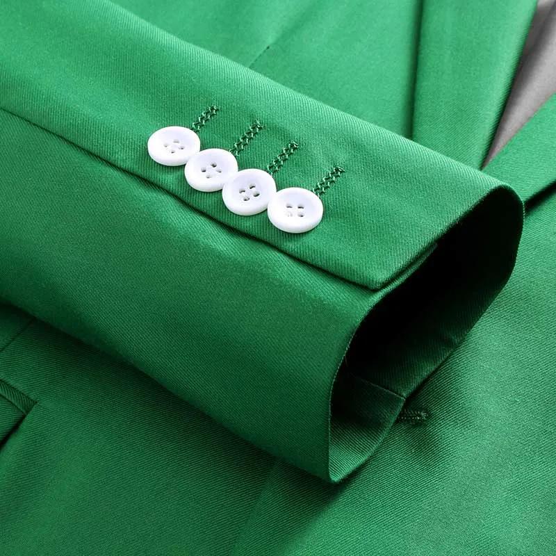 Veste de costume verte pour hommes