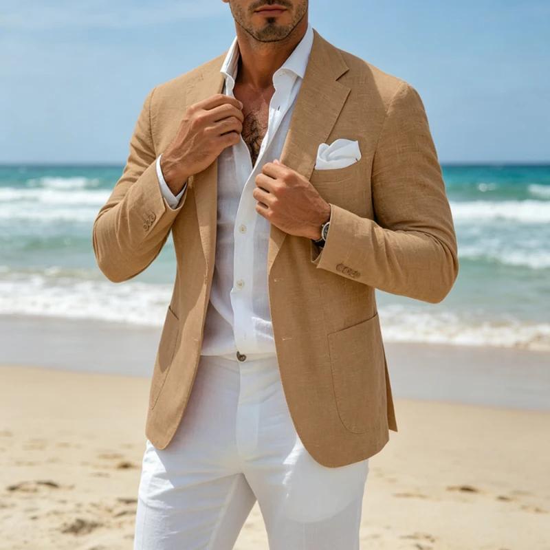 Blazer en lin pour homme