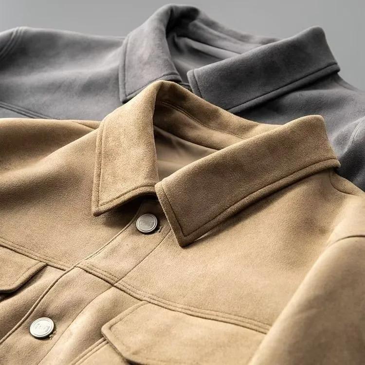 Veste en daim pour homme