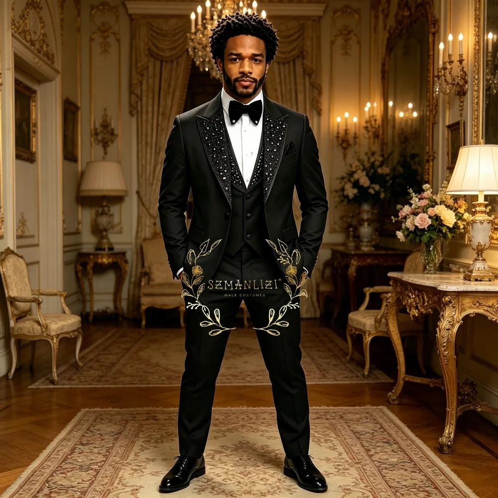 Costumes noirs pour hommes