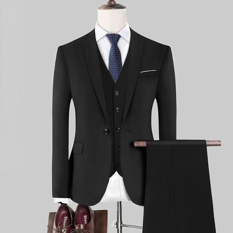 Costume uni élégant et formel pour homme
