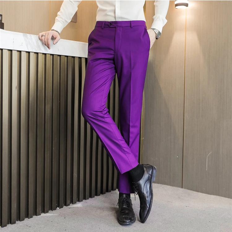 Pantalon de costume bleu royal pour homme