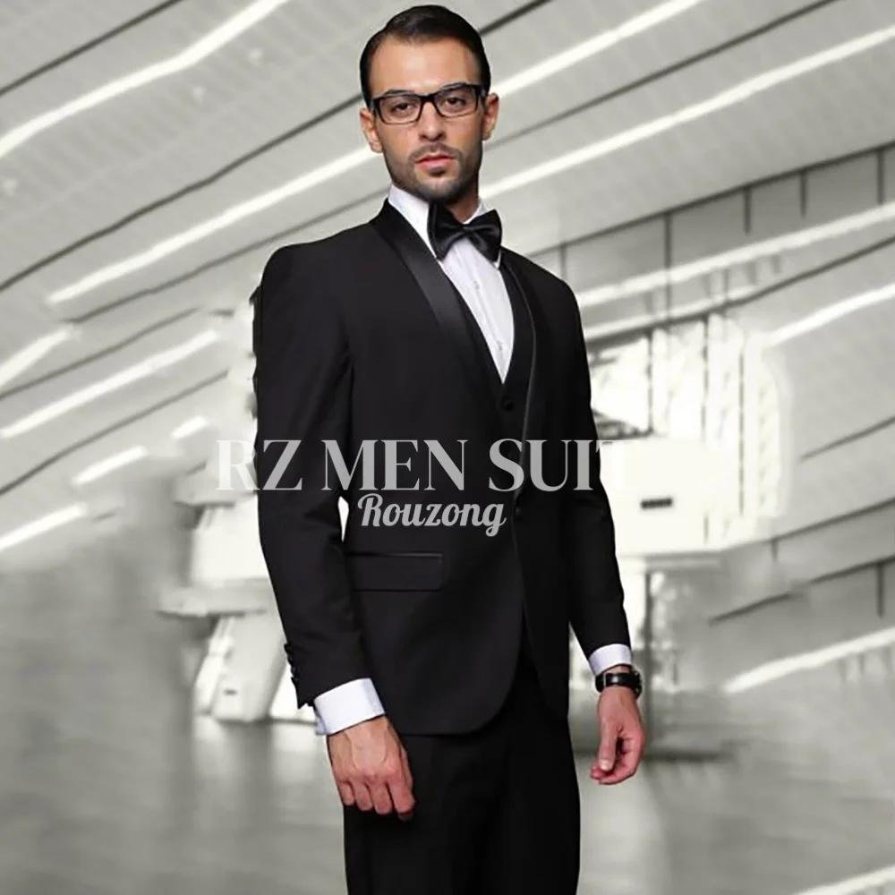 Costume de smoking 3 pièces pour homme