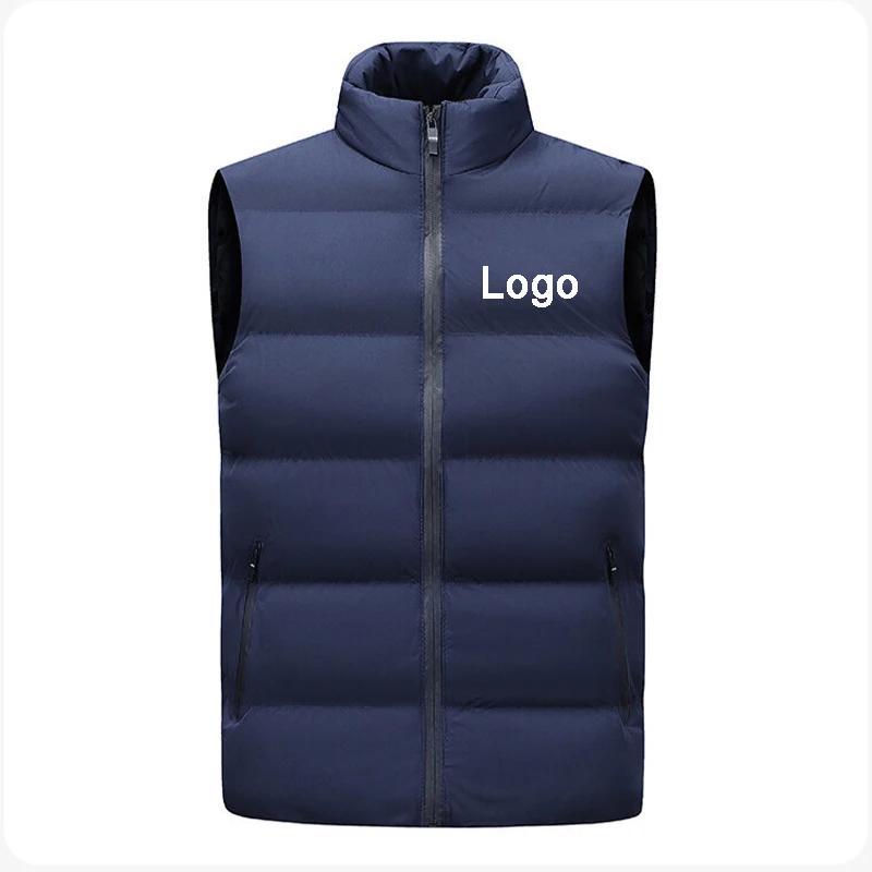 Gilet sans manches personnalisé avec fermeture éclair pour homme
