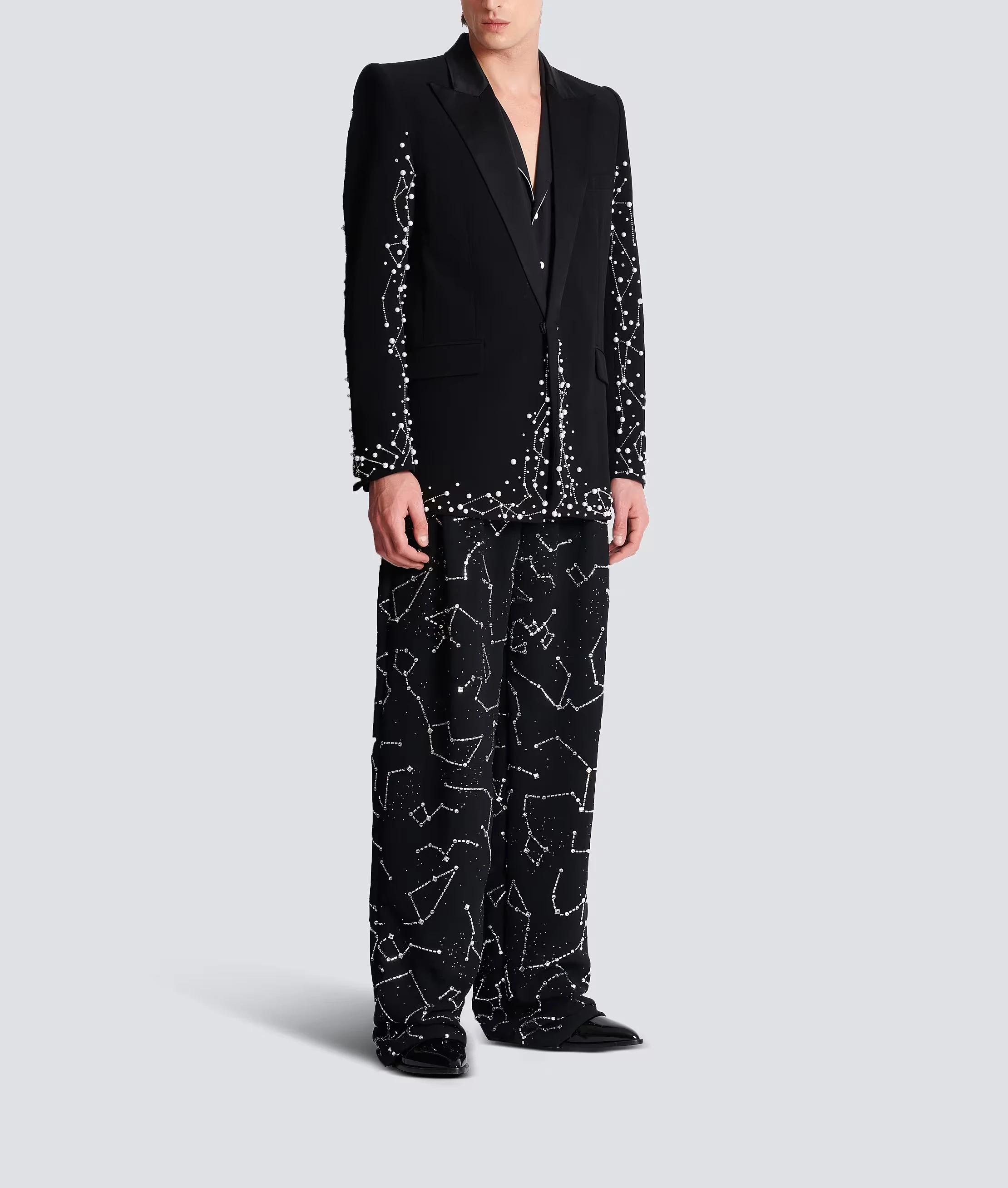 Costume de mariage moderne perlé pour hommes