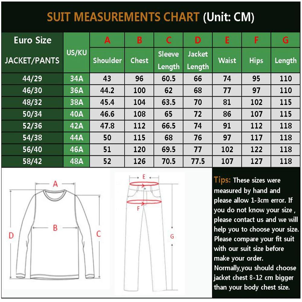 Ensemble de costumes bleus pour hommes