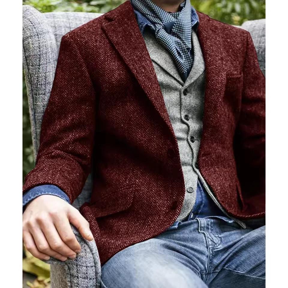 Blazer à chevrons pour hommes