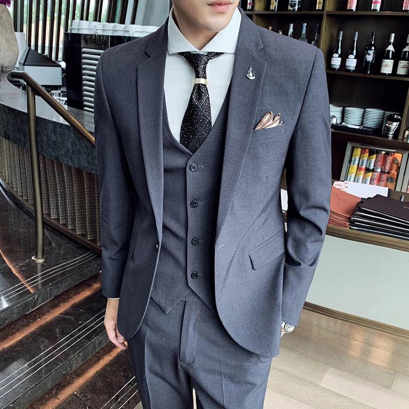 Ensemble de costume trois pièces pour hommes