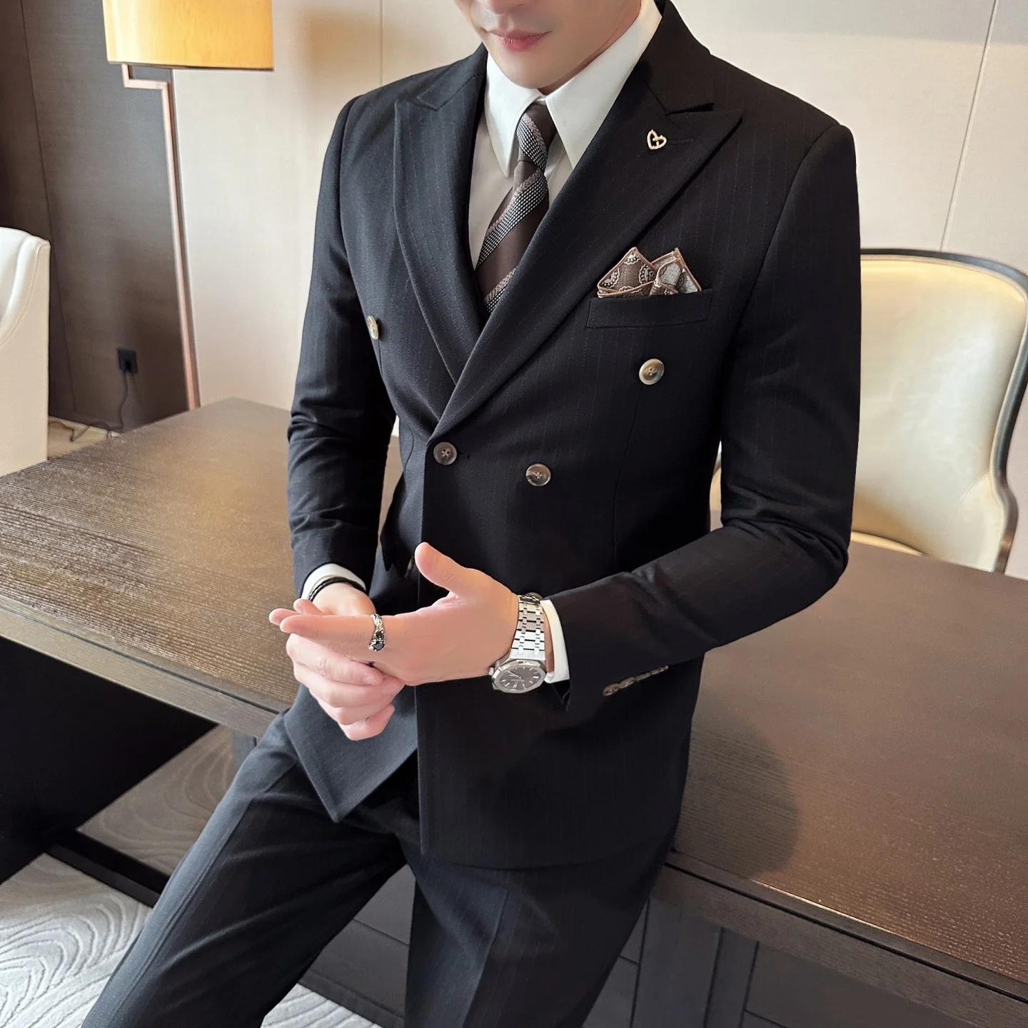 Costume de mariage 3 pièces pour hommes