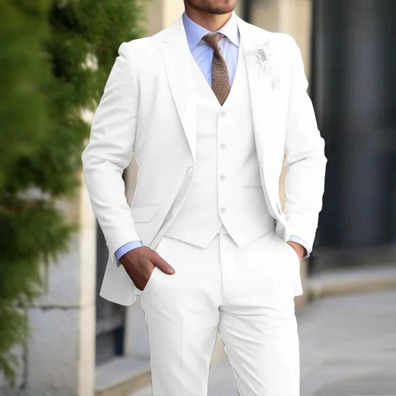 Costume Beige 3 Pièces pour Homme