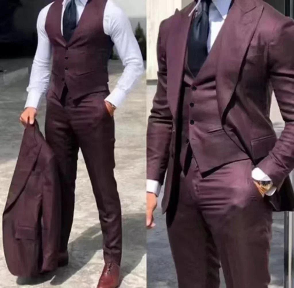 Costumes de smoking 3 pièces pour hommes