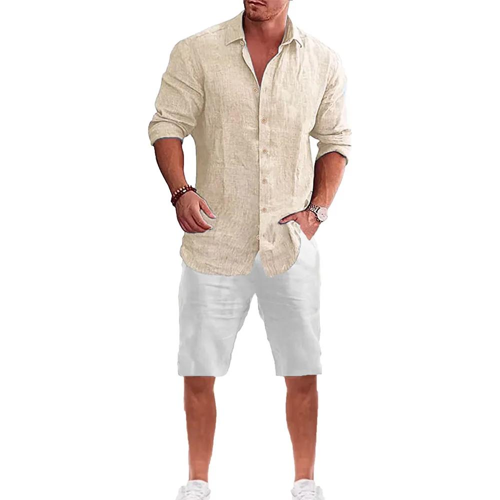 Costume chemise à manches longues pour hommes