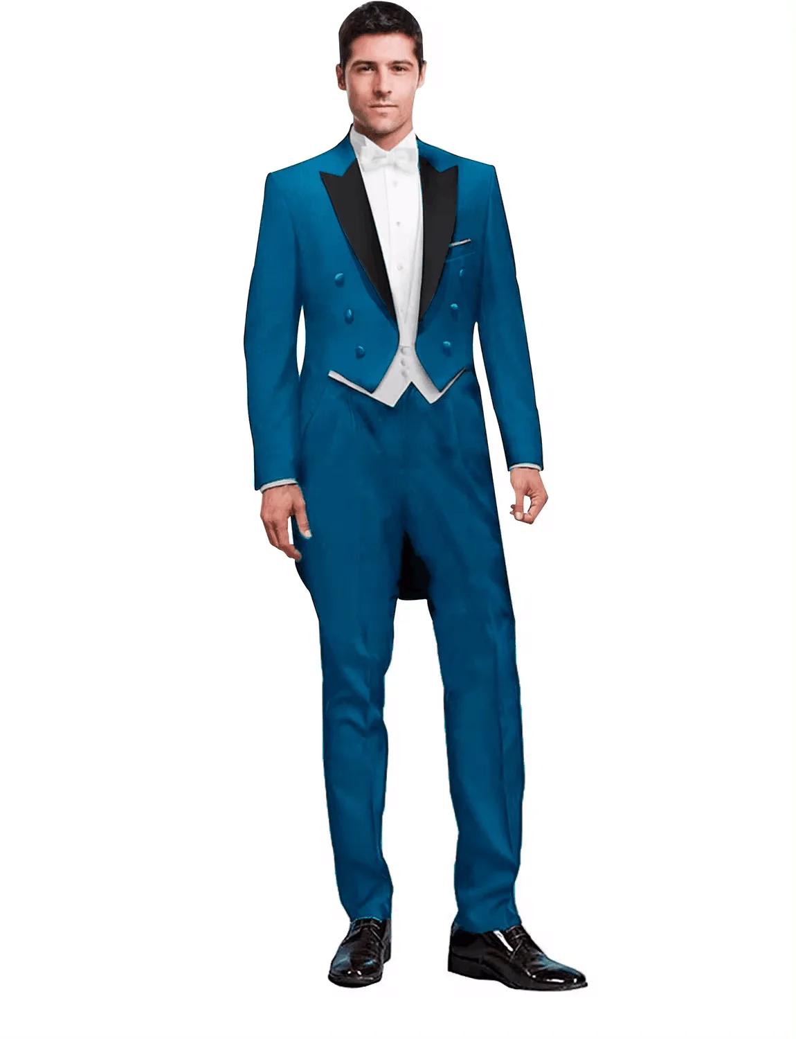 Costume 3 pièces noir pour hommes