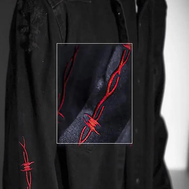 Veste en jean gothique Harajuku pour hommes