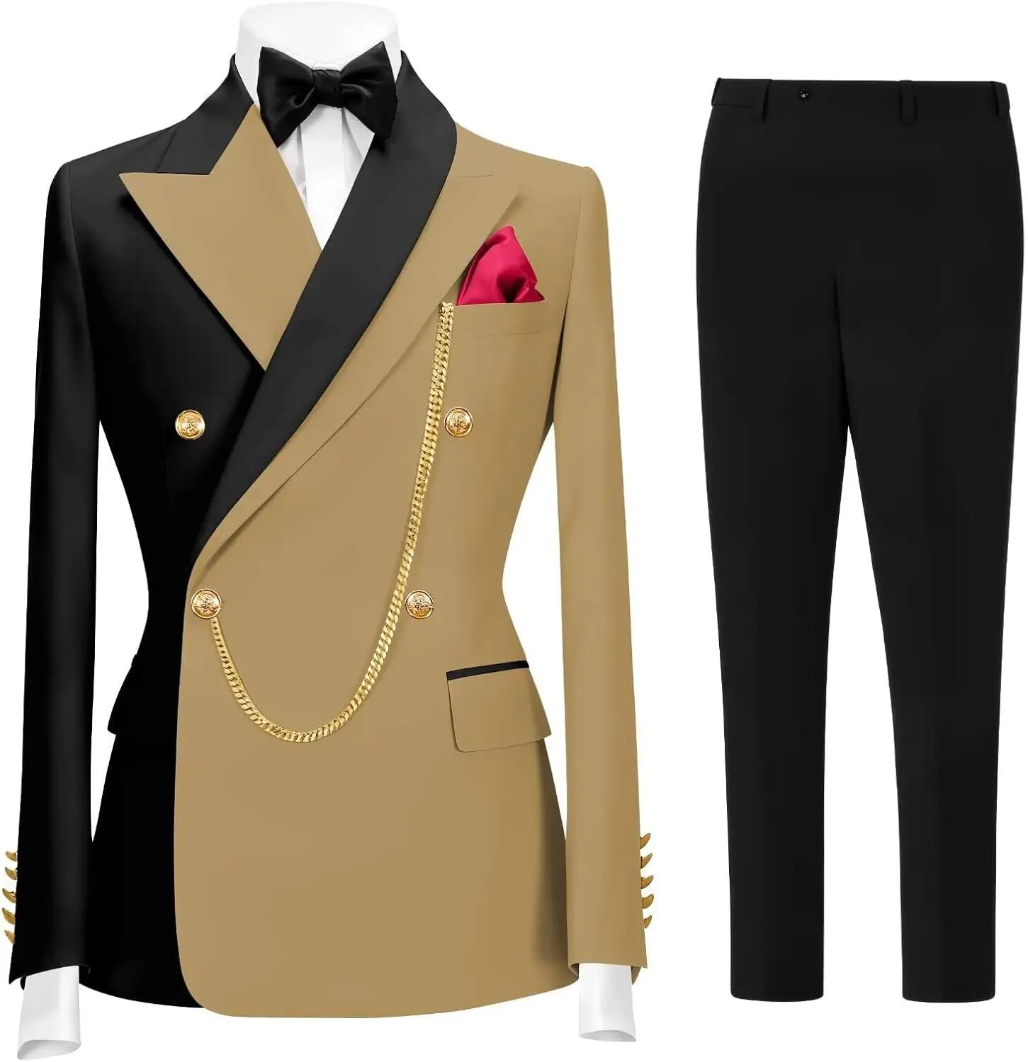 Costume de smoking 2 pièces pour homme