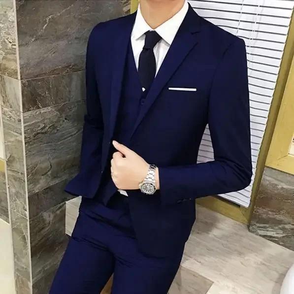 Costume de mariage trois pièces pour homme