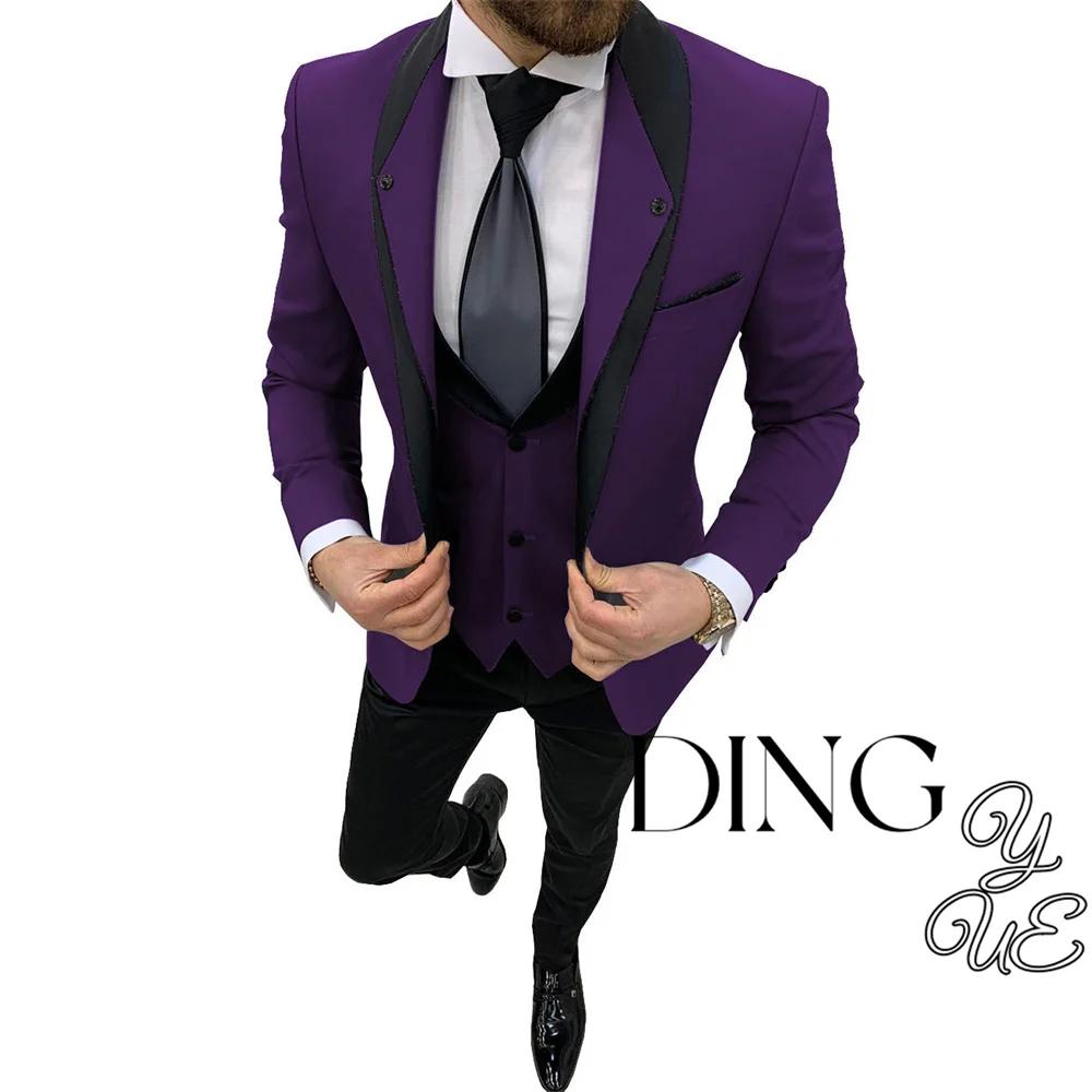 Costume de mariage 3 pièces pour hommes